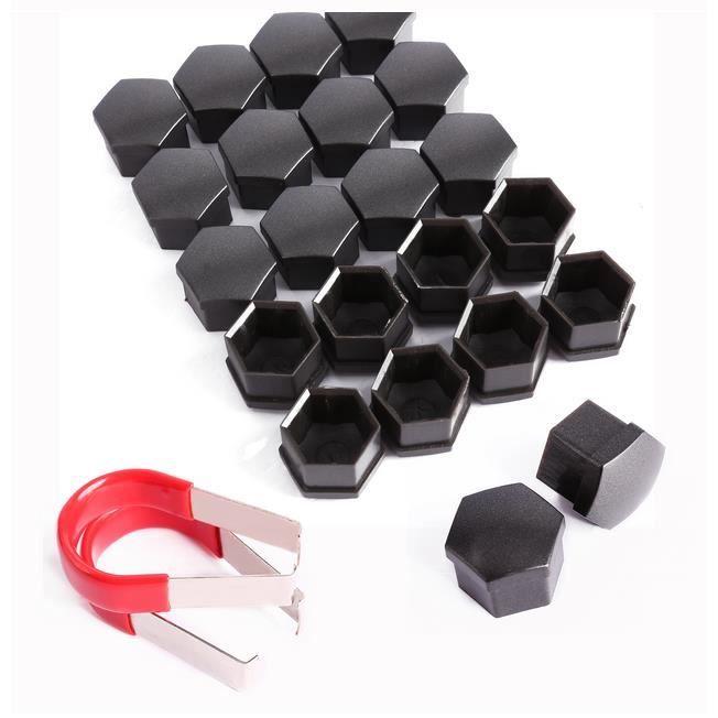 20 Cache-Écrous Roue 19mm Nylon - Protection Anti-Rouille Pour Jantes Auto, Multicolores