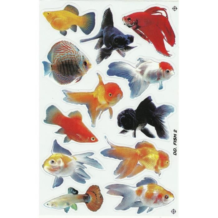 Planche A Poissons Tropicaux Stickers Autocollant Achat Vente