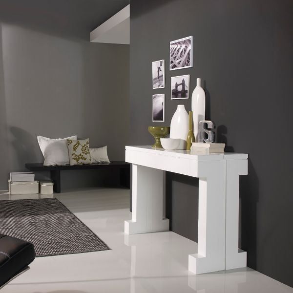 table transformable blanc