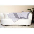 COUVERTURE - EDREDON - PLAID PLAID KEN 110X140 GRIS/ANTHRACITE