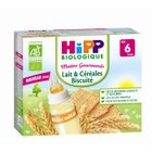 LAIT BEBE HIPP Bio Briques Lait Céréales Biscuité 2x250ml 6m