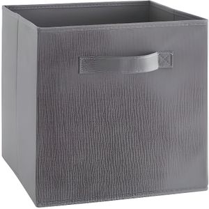 COMPO Tiroir de rangement en tissu marron 27x27x28 cm