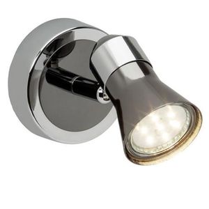 Spot pat?re LED Jupp 1xGU10 3W chrome et noir