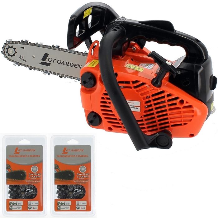 Tronçonneuse Thermique 58cc - Guide 20 Pouces - Puissance 2,4 KW - Pour Coupe De Bois Et élagage
