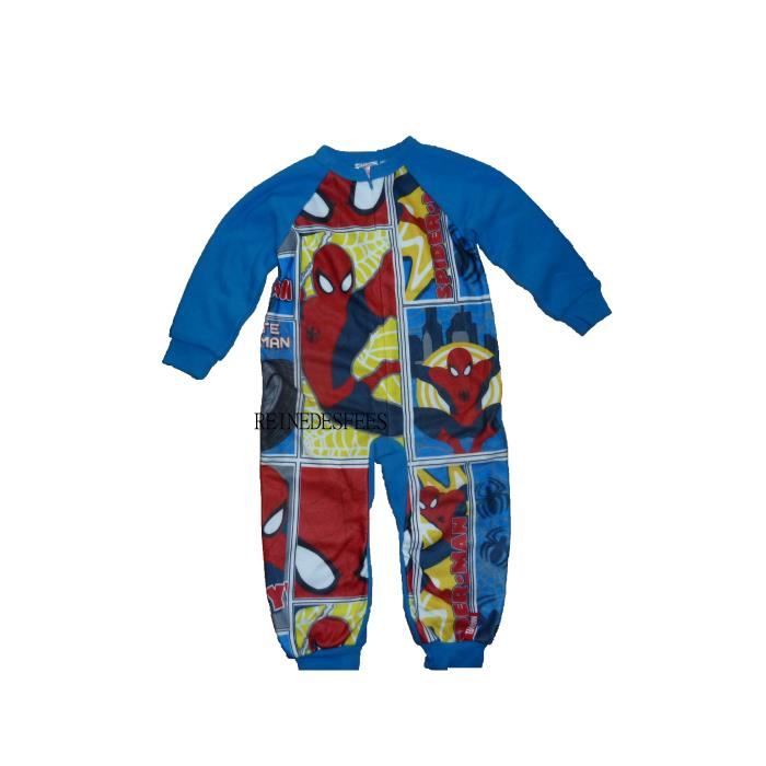 Surpyjama Spiderman 3 ans combinaison pyjama enfants chaud hiver héro