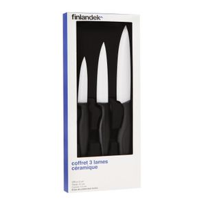 FINLANDEK lot de 3 couteaux céramique