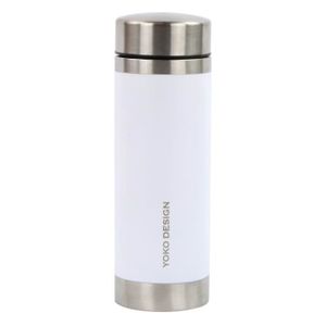 YOKO - théiére isotherme 350 ml blanche ? double paroi en inox