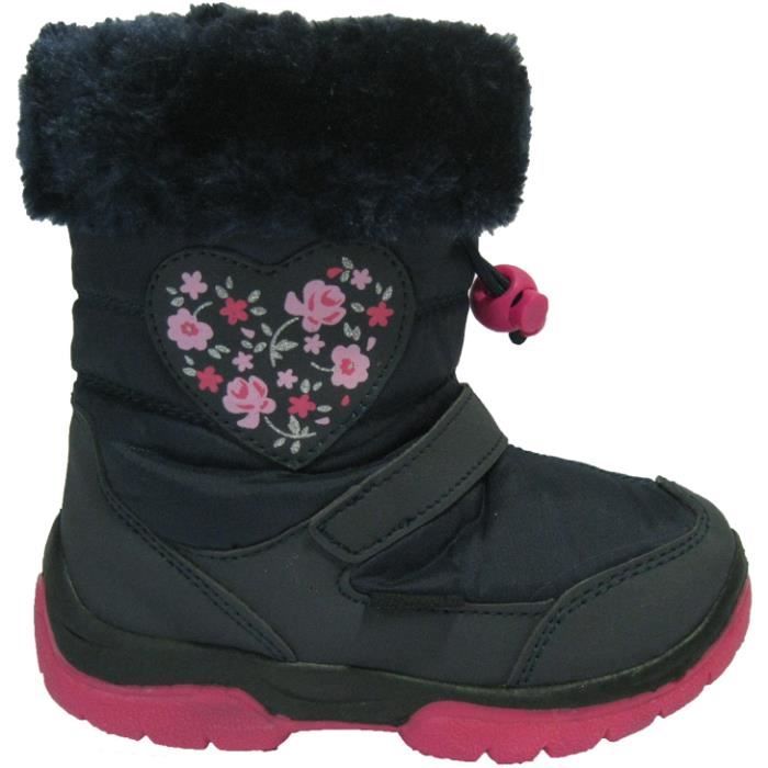BOTTE Bottes après,ski marines pour filles.