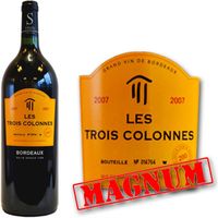 VIN ROUGE Magnum Les Trois Colonnes Bordeaux 2007