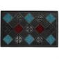  Tapis d'entrée paillasson bleu B-DG 47x75cm
