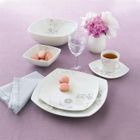  Service 18 pièces "SONGE" en porcelaine 6 assiette