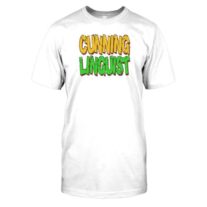 Cunning Linguist Funny Wo... Blanc Achat / Vente tshirt Cdiscount