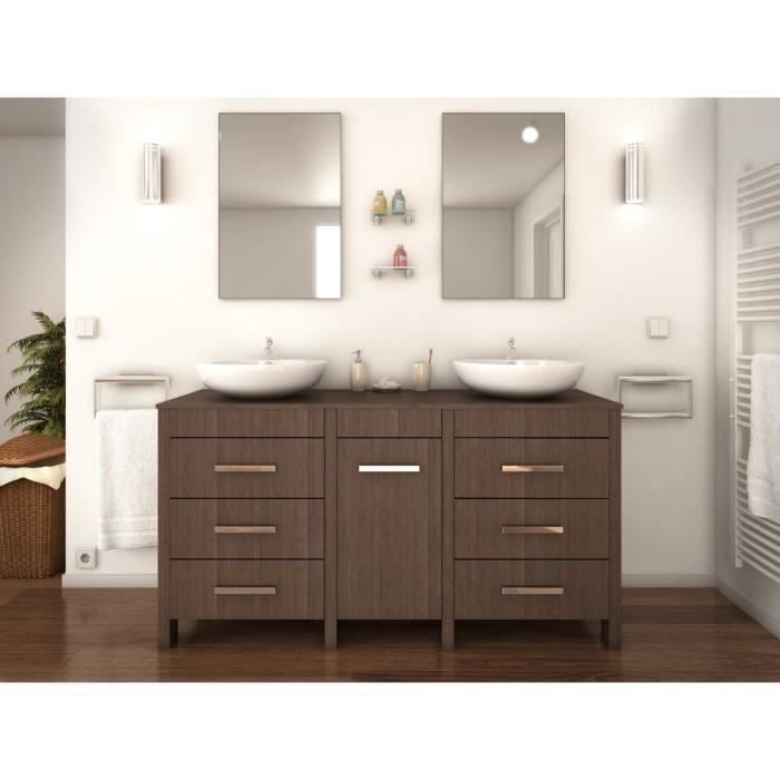 Meuble salle de bain marron achat / vente meuble salle de bain ... Meuble salle de bain pas cher