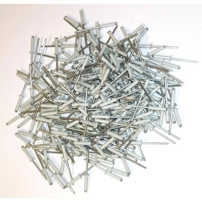 RIVETS ECLATEURS GRIS de 4 x 20 pour PLAQUES Achat / Vente rivet Alu