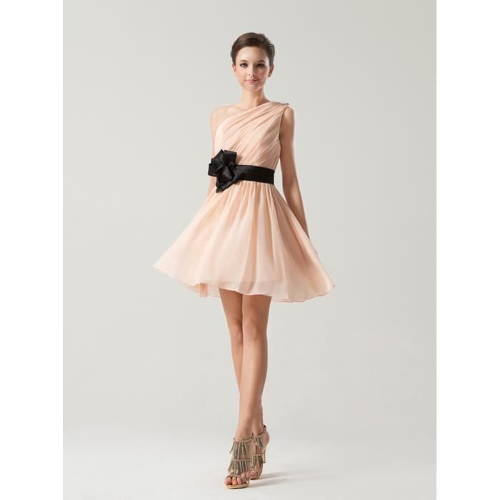 Mini robes de soir?�e une ?�paule 2015 nouvelle robe champagne tulle fille - Achat / Vente robe de 