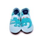 CHAUSSON/PANTOUFLE BEBE INCH BLUE Chausson cuir Crocodile Bébé