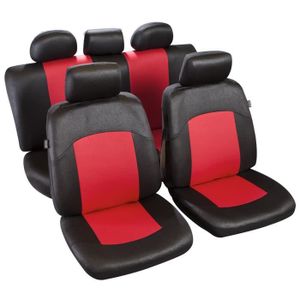 Housses De Si?ge Auto Helios Noir Rouge