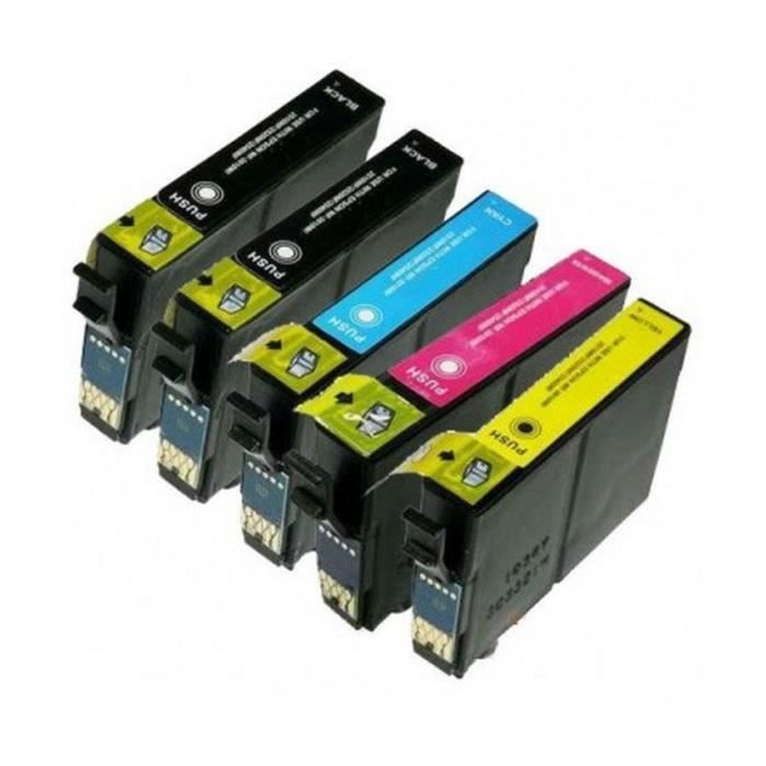 Pack 5 cartouches T0551 à T0554 compatibles EPSON - Prix pas cher ...