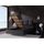 PERLA Lit Coffre Noir 160x200 cm avec Sommier + T