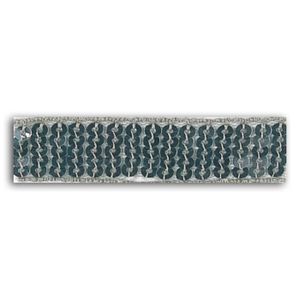 MLLE TOGA Ruban de sequins thermocollant - 2,4x130 cm - argent