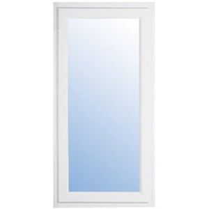 Vente fen&ecirc;tre baie vitr&eacute;e Fixe PVC H145 cm x L130 cm