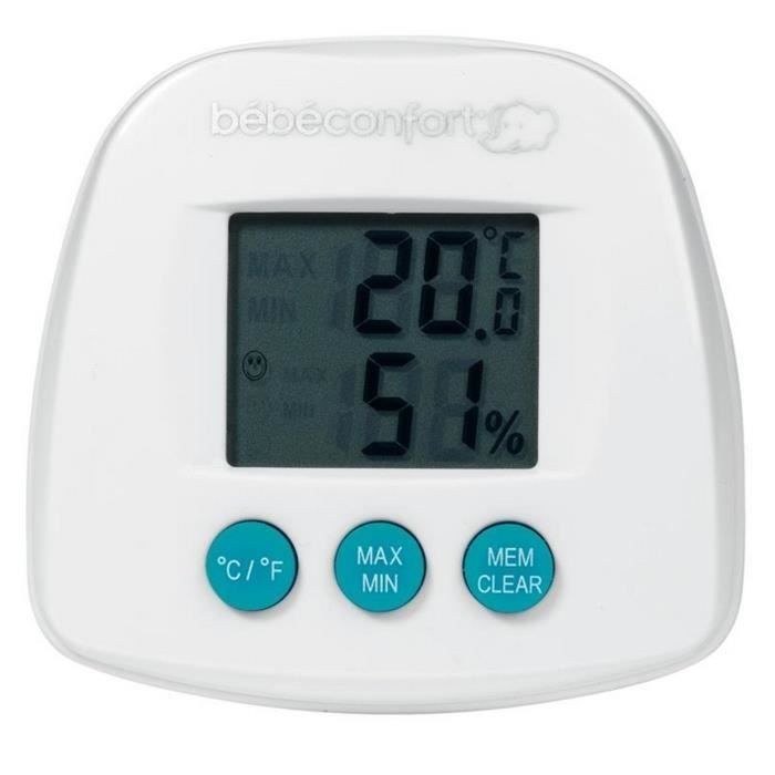 BEBE CONFORT Thermom&egrave;tre Hygrom&egrave;tre Blanc Achat / Vente