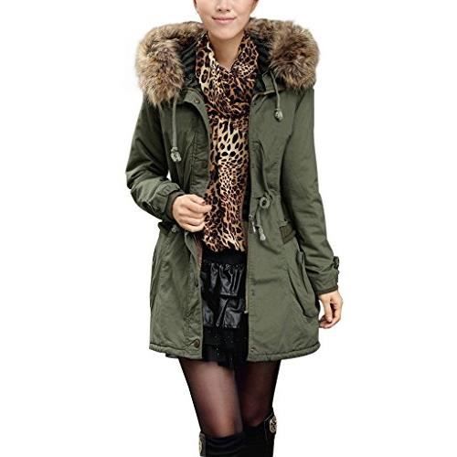 manteau femme parka hiver fourrure avec capuche kaki manteau femme parka hiver fourrure avec capuche kaki