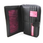  Compagnon cuir "Fuchsia" noir