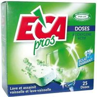 PRODUITS LAVE-VAISSELLE - SEL REGENERANT - LIQUIDE DE RINCAGE Pastille de lavage pour lave-vaisselle - x25
