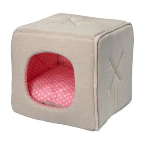D&D Coussin Dottie - 40x40x40cm - Rose - Pour chien