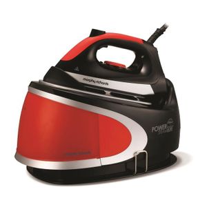 MORPHY RICHARDS M330001EE Centrale vapeur ? 4 programmes ? 2400W ? Noir/Rouge