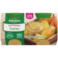 BLEDINA Mon 1er Petit Pot Poire 2x 130g (x1) BLEDINA Mon 1er Petit Pot Poire 2x 130g (x1)