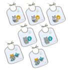 BAVOIR TIGEX Lot de 7 bavoirs doublés