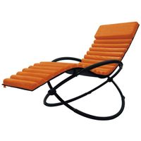 CHAISE LONGUE - TRANSAT - BAIN DE SOLEIL Fauteuil transat en textilene Terracotta