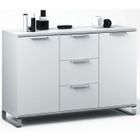 BUFFET - BAHUT - ENFILADE - VAISSELIER - LIVING TWIX Enfilade blanc perle