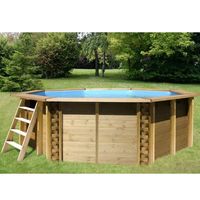 PISCINE COMPLETE - KIT PISCINE BLUE WAVE Piscine bois EDEN II 5.25x1.33m