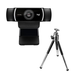 LOGITECH Webcam C922 Pro Stream - Diffusion Full HD 1080p - Idéale Twitch et YouTube - Trépied inclus