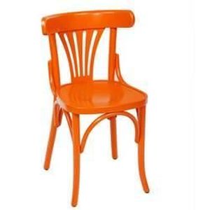 chaise bistrot orange