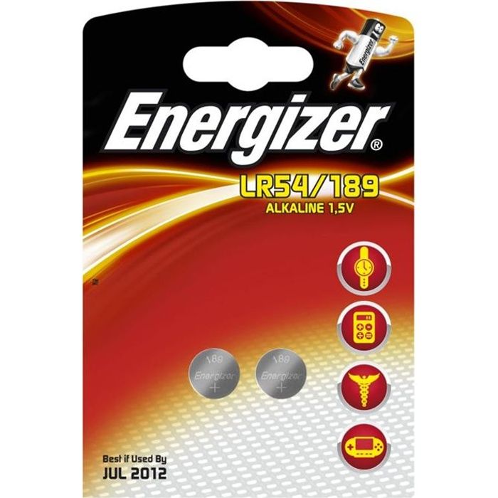 Energizer Pile 'bouton' LR54 (pack de 2) Achat / Vente piles Pile