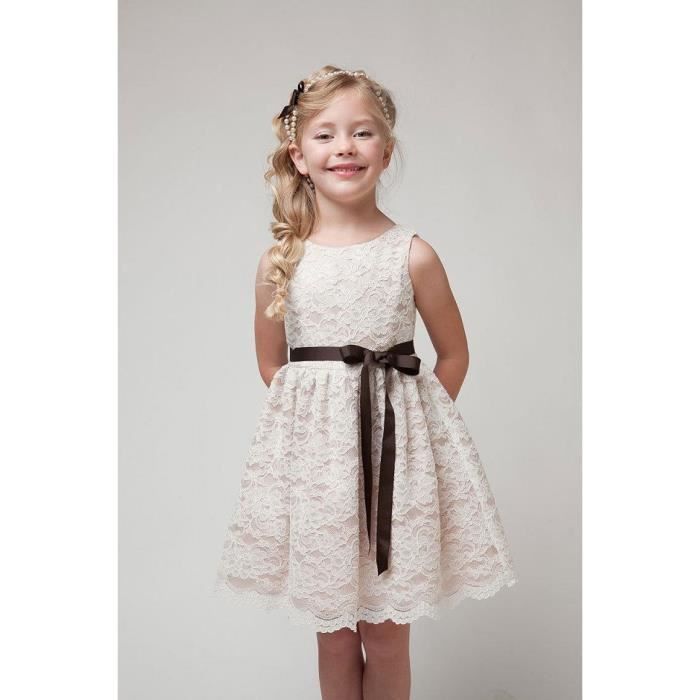 robe fille dentelle