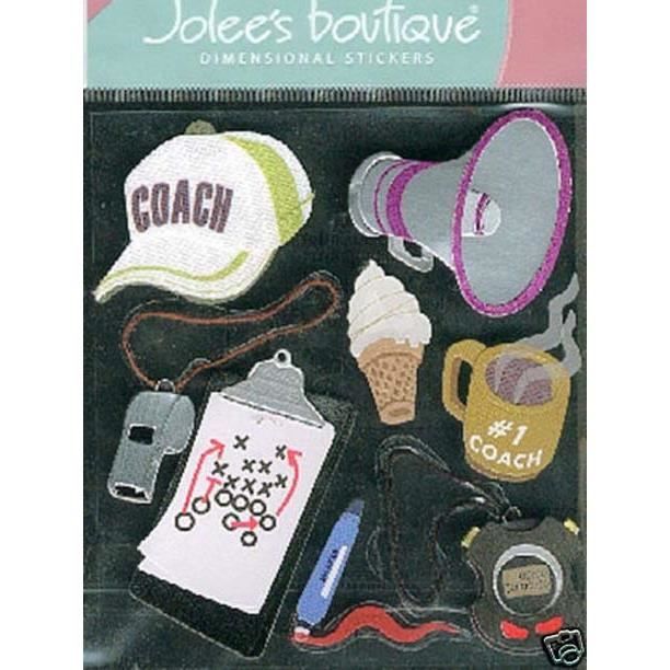 STICKERS 3D RELIEF JOLEE'S COACH SPORTIF Achat / Vente sticker
