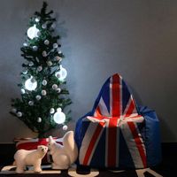 BOULE DE NOEL - GUIRLANDE - KIT NOEL Ensemble 4 boules 10 cm ,Led ,effets multiples
