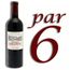 VIN ROUGE Carton de 6 Château Brown 2008