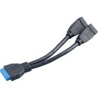 CABLE D'ALIMENTATION Cable interne USB carte mère vers 2 ports femelle