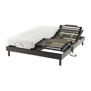 SOMMIER ET MATELAS Ensemble relax Mémoire de forme 2x80x200cm 6 plis SOMMIER ET MATELAS Ensemble relax Mémoire de forme 2x80x200cm 6 plis