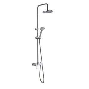 SARODIS Colonne de douche Rondo Meca avec mitigeur mécanique et Pommeau de docuhe ?22 cm