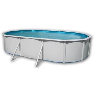 PRESTIGIO Piscine ovale en acier avec tapis 640x366x120cm