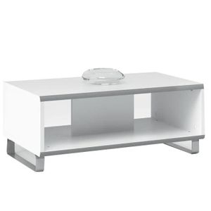 TABLE BASSE TWIX Table basse blanc perle