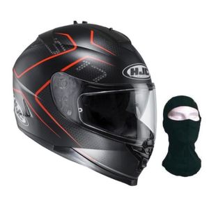 HJC Casque intégral IS-17 Lank noir orange + cagoule