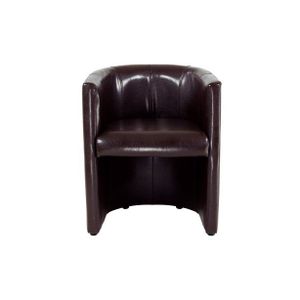 FAUTEUIL Fauteuil cabriolet en pvc chocolat Buffalo FAUTEUIL Fauteuil cabriolet en pvc chocolat Buffalo